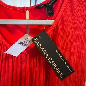 Banana Republic Vibrant Red Dress